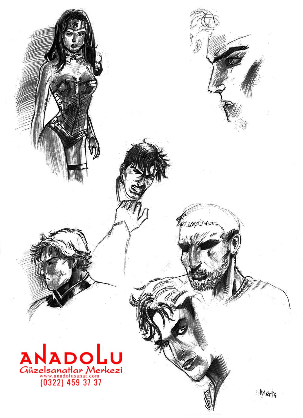 Karakalem Portre Çizimleri